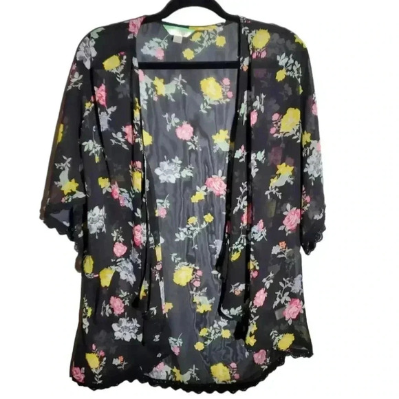 Vintage Tops - 💚 5 For $25 BOHO Sheer Beach Cover UP Duster Size Medium
